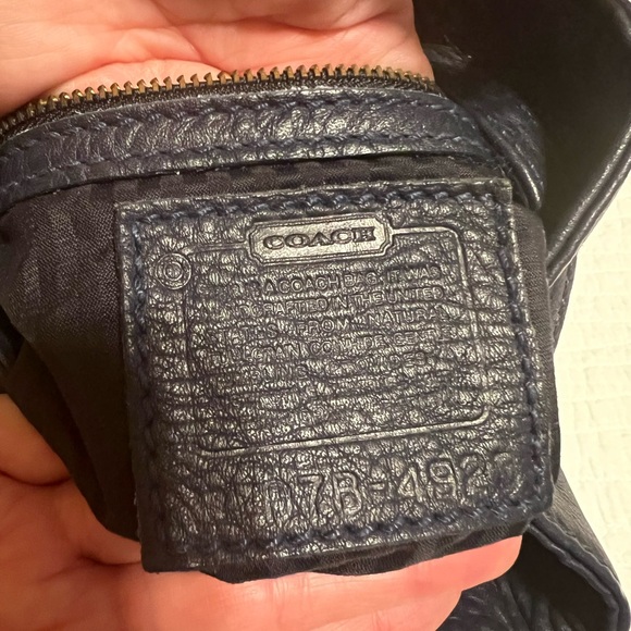Coach Midnight Blue Leather Shoulder Bag Vintage from the 90’s - Picture 8 of 11